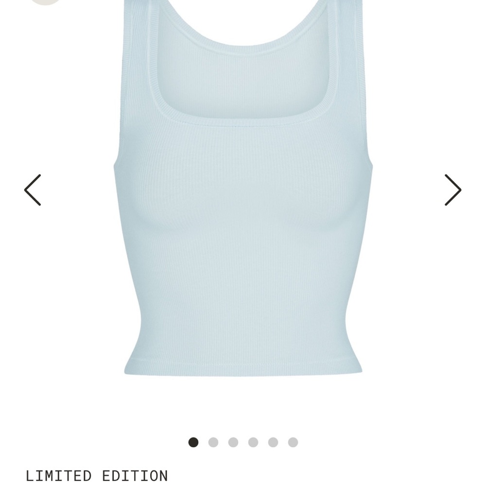 SKIMS Light Blue Crop Top
